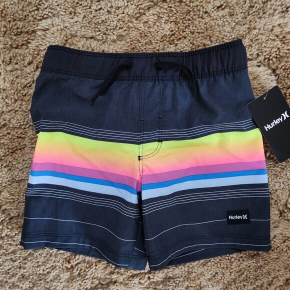 Hurley Boy's UPF50+ Drawstring Waist Pull On Swim Short Size: 4. NWT - Picture 2 of 9